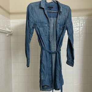 Button Down Tie Dress